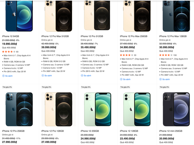 Cận ng&agrave;y iPhone 13 ch&iacute;nh h&atilde;ng về Việt Nam, gi&aacute; iPhone 12 đang giảm s&acirc;u! - Ảnh 6.