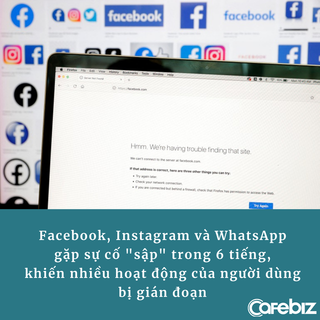 Sự cố Facebook &lsquo;bay m&agrave;u&rsquo; khiến người kh&ocirc;ng thể đ&ograve;i nợ, người kh&ocirc;ng b&aacute;n nổi h&agrave;ng hay tuyển dụng: C&aacute;i gi&aacute; của việc phụ thuộc qu&aacute; nhiều c&oacute; thể rất đắt! - Ảnh 2.