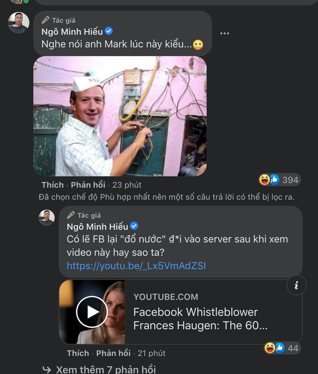 Hiếu PC bất ngờ c&agrave; khịa cực gắt cả Facebook lẫn Mark Zuckerberg sau sự cố bị sập tr&ecirc;n to&agrave;n cầu! - Ảnh 4.