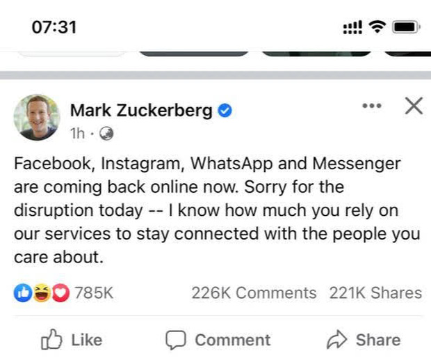 Hiếu PC bất ngờ c&agrave; khịa cực gắt cả Facebook lẫn Mark Zuckerberg sau sự cố bị sập tr&ecirc;n to&agrave;n cầu! - Ảnh 5.