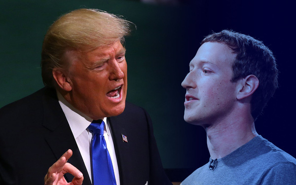 Ông Trump gọi Mark Zuckerberg là ‘tội phạm’ - Ảnh 1. Ông Trump gọi Mark Zuckerberg là ‘tội phạm’ - Ảnh 1.