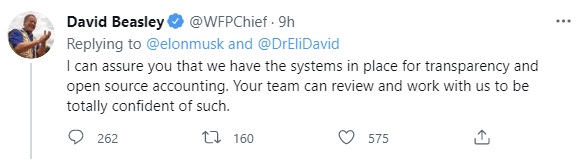 Elon Musk g&acirc;y b&atilde;o mạng khi đ&ograve;i sếp Li&ecirc;n Hợp Quốc &lsquo;sao k&ecirc;&rsquo; nếu muốn &ocirc;ng chi 6 tỷ USD cứu thế giới tho&aacute;t nạn đ&oacute;i - Ảnh 3.