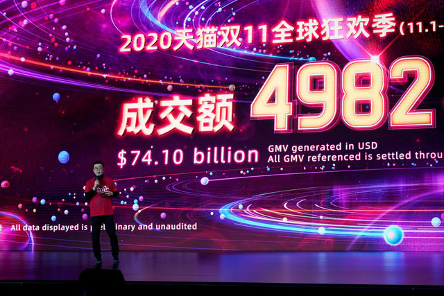 Jack Ma nằm mơ cũng kh&ocirc;ng ngờ: &lsquo;Ng&agrave;y Độc th&acirc;n&rsquo; năm nay kh&ocirc;ng m&agrave;n h&igrave;nh LED khoe doanh thu khủng, chẳng ai d&aacute;m nổ th&agrave;nh t&iacute;ch - Ảnh 1.