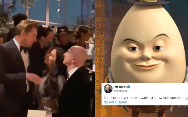 Bạn g&aacute;i đứng cạnh nhưng nh&igrave;n đắm đuối Leo Dicaprio, Jeff Bezos liền đăng lu&ocirc;n ảnh cơ bắp cuồn cuộn, tag hẳn t&agrave;i tử Titanic v&agrave;o &lsquo;dằn mặt&rsquo;: Nơi n&agrave;y nguy hiểm! - Ảnh 1.