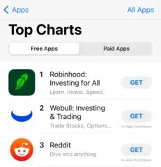  C&ocirc;ng ty &iacute;t t&ecirc;n tuổi của Trung Quốc trở th&agrave;nh ứng dụng m&ocirc;i giới chứng kho&aacute;n phổ biến thứ hai tại Mỹ sau sự kiện GameStop  - Ảnh 1.