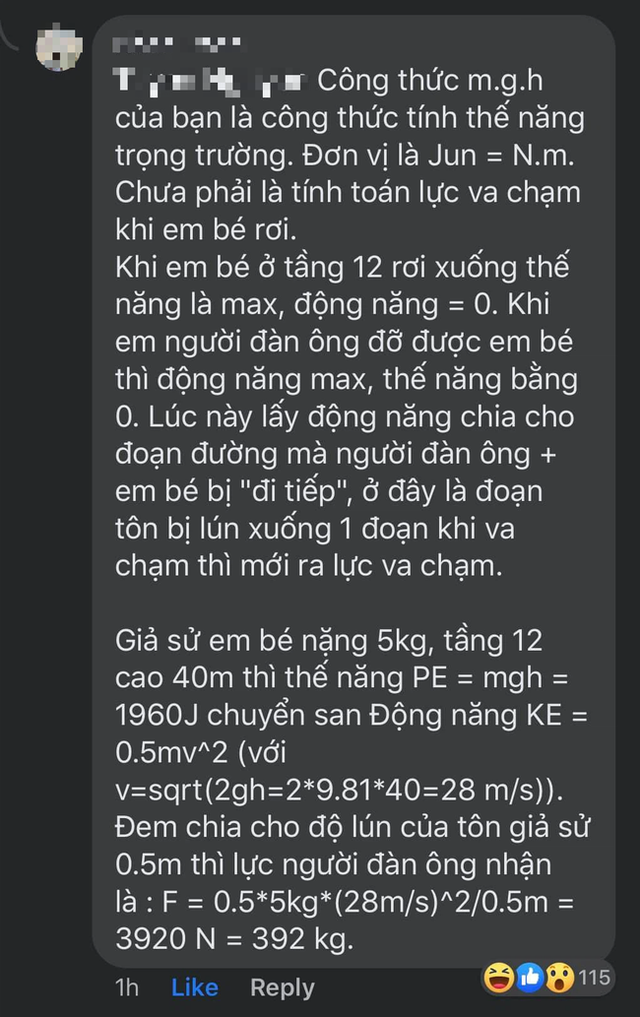 Ph&eacute;p t&iacute;nh sửng sốt về sức nặng m&agrave; si&ecirc;u anh h&ugrave;ng phải chịu khi đỡ b&eacute; rơi từ tầng 12 chung cư: Nh&acirc;n sinh c&oacute; những khoảnh khắc k&igrave; diệu hơn cả phim hollywood, khoa học kh&ocirc;ng thể l&yacute; giải!  - Ảnh 3.