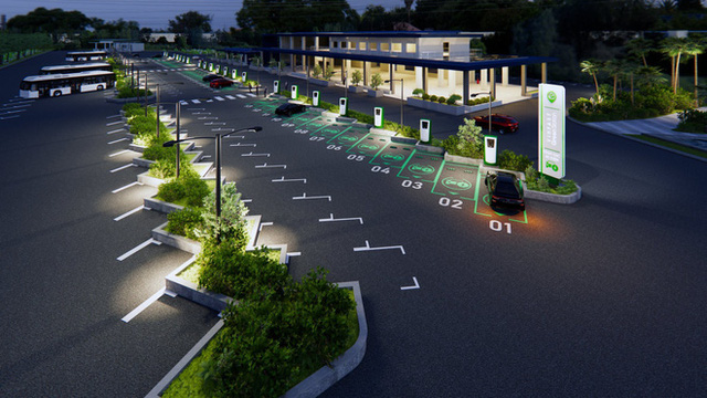  Cận cảnh những trạm sạc nhanh đầu ti&ecirc;n cho &ocirc; t&ocirc; điện VinFast tại H&agrave; Nội  - Ảnh 6.