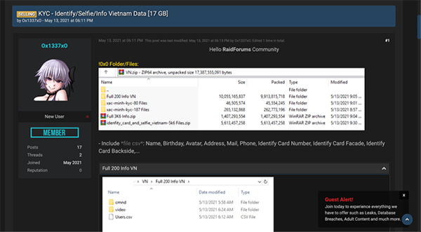 Bkav: Vụ lộ th&ocirc;ng tin 10.000 người Việt kh&ocirc;ng li&ecirc;n quan đến dữ liệu d&acirc;n cư - Ảnh 1.