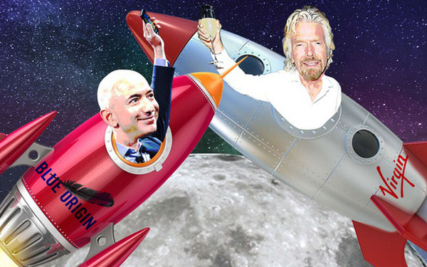 Cuộc đối đầu của giới siêu giàu: Tỷ phú Richard Branson muốn vượt mặt Jeff Bezos trong cuộc đua không gian - Ảnh 1. Cuộc đối đầu của giới siêu giàu: Tỷ phú Richard Branson muốn vượt mặt Jeff Bezos trong cuộc đua không gian - Ảnh 1.