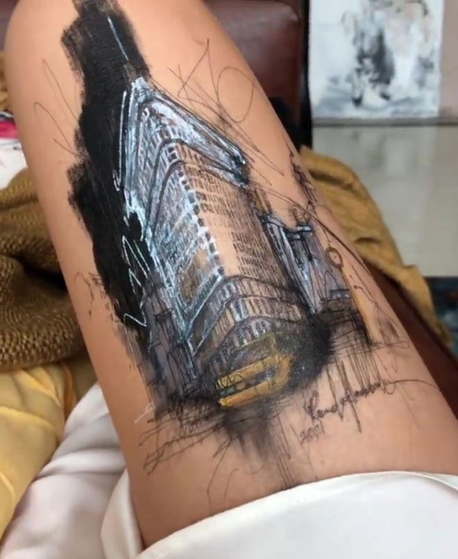 Lấy đ&ugrave;i l&agrave;m tấm vải bố độc nhất v&ocirc; nhị, nữ họa sĩ vẽ cho m&igrave;nh những t&aacute;c phẩm n&ecirc;n thơ - Ảnh 6.