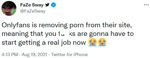 Tất cả Meme ch&acirc;m biếm hay nhất vụ OnlyFans cấm nội dung 18   đều ở đ&acirc;y! - Ảnh 9.