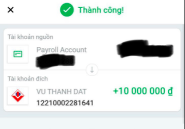 Lập tài khoản Zalo, đăng ký TK ngân hàng trùng tên người bị lợi dụng để lừa chuyển khoản với số tiền lớn - Ảnh 4. Lập tài khoản Zalo, đăng ký TK ngân hàng trùng tên người bị lợi dụng để lừa chuyển khoản với số tiền lớn - Ảnh 4.