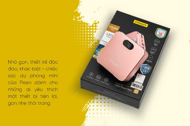 Sạc dự phòng Pisen Mini Power 10000mAh: Nhỏ mà có võ - Ảnh 1. Sạc dự phòng Pisen Mini Power 10000mAh: Nhỏ mà có võ - Ảnh 1.