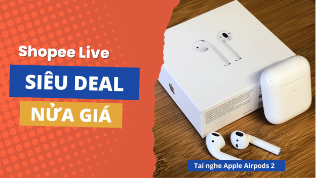Cày Shopee Live, săn Apple AirPods 2 với giá chưa tới 1,5 triệu đồng - Ảnh 3. Cày Shopee Live, săn Apple AirPods 2 với giá chưa tới 1,5 triệu đồng - Ảnh 3.