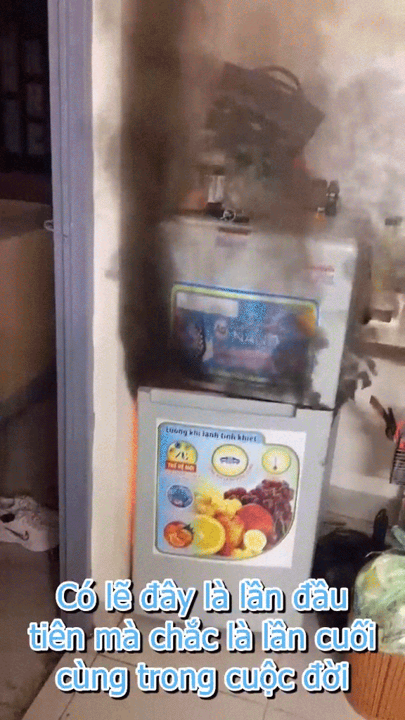 X&ocirc;n xao clip viral "tủ lạnh ch&aacute;y đen": d&agrave;n dựng để c&acirc;u view hay kỹ năng sống ngh&egrave;o n&agrave;n? - Ảnh 1.