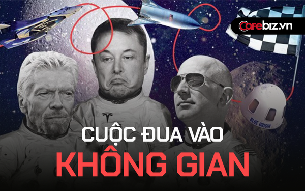 Cuộc đua bá chủ 'nền kinh tế không gian' của Jeff Bezos, Elon Musk, Richard Branson: Người bỏ việc, kẻ đốt tiền suốt 20 năm chạy theo 'giấc mơ điên rồ' - Ảnh 1. Cuộc đua bá chủ 'nền kinh tế không gian' của Jeff Bezos, Elon Musk, Richard Branson: Người bỏ việc, kẻ đốt tiền suốt 20 năm chạy theo 'giấc mơ điên rồ' - Ảnh 1.