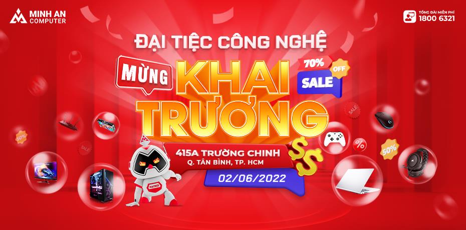 Minh An Computer tưng bừng khai trương showroom thứ hai tại quận Tân Bình, Thành phố Hồ Chí Minh - Ảnh 1. Minh An Computer tưng bừng khai trương showroom thứ hai tại quận Tân Bình, Thành phố Hồ Chí Minh - Ảnh 1.