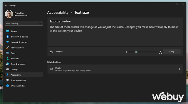 C&aacute;c t&ugrave;y chỉnh về giao diện m&aacute;y t&iacute;nh Windows gi&uacute;p ph&ugrave; hợp hơn với người lớn tuổi  - Ảnh 7.