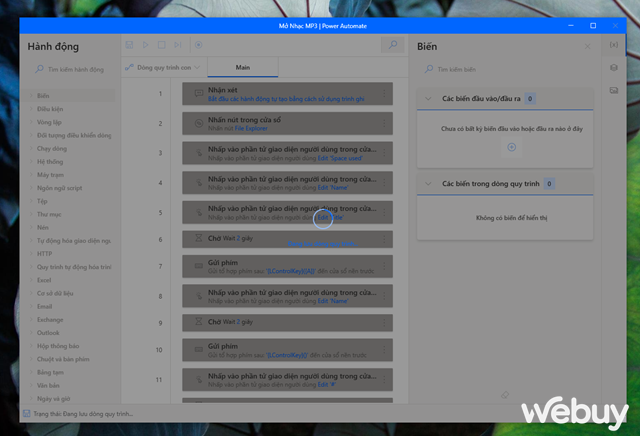 Kh&aacute;m ph&aacute; Power Automate Desktop, tr&igrave;nh tự động h&oacute;a t&aacute;c vụ của Windows 11 - Ảnh 12.
