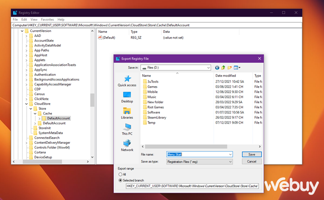 Cách sao lưu và khôi phục ứng dụng, cũng như cài đặt trong Windows 10 mà không cần phần mềm - Ảnh 8. Cách sao lưu và khôi phục ứng dụng, cũng như cài đặt trong Windows 10 mà không cần phần mềm - Ảnh 8.