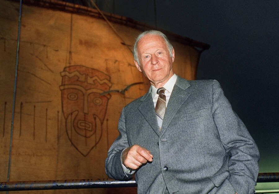 Thor Heyerdahl: Nhà thám hiểm đã vượt hàng nghìn hải lý băng qua đại dương trên một chiếc bè tự chế - Ảnh 5. Thor Heyerdahl: Nhà thám hiểm đã vượt hàng nghìn hải lý băng qua đại dương trên một chiếc bè tự chế - Ảnh 5.