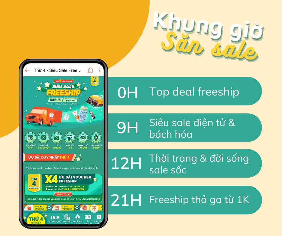 Điểm danh loạt ưu đãi hấp dẫn trong sự kiện Thứ 4 - Siêu Sale Freeship trên Shopee - Ảnh 2. Điểm danh loạt ưu đãi hấp dẫn trong sự kiện Thứ 4 - Siêu Sale Freeship trên Shopee - Ảnh 2.