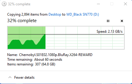 Đánh giá nhanh ổ cứng SSD WD_BLACK SN770 NVMe: Tốc độ ấn tượng, tiệm cận cao cấp - Ảnh 10. Đánh giá nhanh ổ cứng SSD WD_BLACK SN770 NVMe: Tốc độ ấn tượng, tiệm cận cao cấp - Ảnh 10.