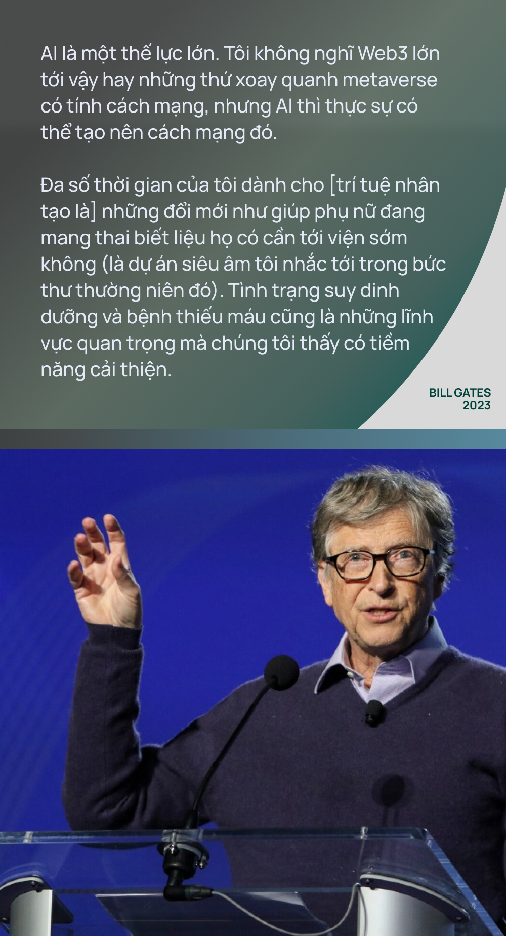 Cư dân mạng hỏi, tỷ phú Bill Gates trả lời về trí tuệ nhân tạo và ChatGPT - Ảnh 6. Cư dân mạng hỏi, tỷ phú Bill Gates trả lời về trí tuệ nhân tạo và ChatGPT - Ảnh 6.