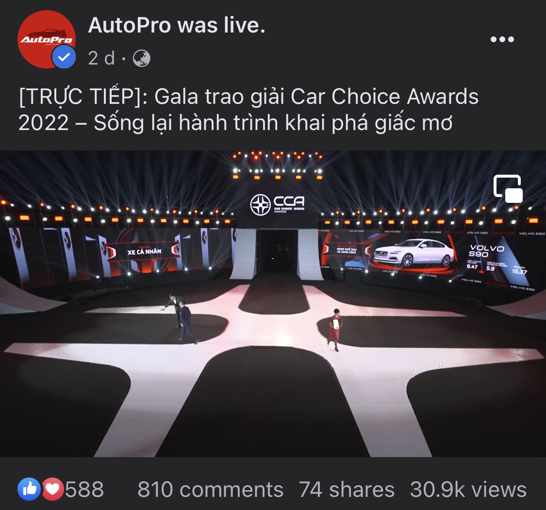 Những con số ấn tượng trong Livestream Gala Car Choice Awards 2022: Cả triệu lượt xem trên 163 kênh phát - Ảnh 4. Những con số ấn tượng trong Livestream Gala Car Choice Awards 2022: Cả triệu lượt xem trên 163 kênh phát - Ảnh 4.