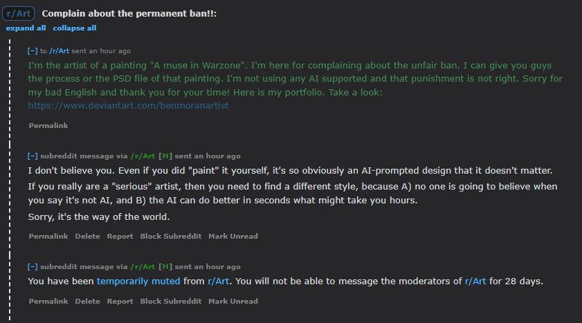 Kịch tính khó tin thời 4.0: Quản trị viên cấm tác phẩm của nghệ sĩ Việt vì nghi do AI vẽ - Ảnh 2. Kịch tính khó tin thời 4.0: Quản trị viên cấm tác phẩm của nghệ sĩ Việt vì nghi do AI vẽ - Ảnh 2.