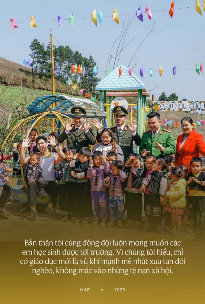 Chuyện chàng Trung úy vùng cao cùng đồng đội hỗ trợ nuôi cơm trưa cho hàng nghìn em nhỏ - Ảnh 5. Chuyện chàng Trung úy vùng cao cùng đồng đội hỗ trợ nuôi cơm trưa cho hàng nghìn em nhỏ - Ảnh 5.