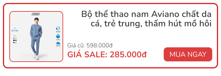 10 bộ đồ thể thao đáng mua nhất dịp giao mùa, đang sale đậm giá chỉ từ 139.000 đồng - Ảnh 1. 10 bộ đồ thể thao đáng mua nhất dịp giao mùa, đang sale đậm giá chỉ từ 139.000 đồng - Ảnh 1.