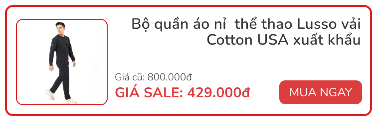 10 bộ đồ thể thao đáng mua nhất dịp giao mùa, đang sale đậm giá chỉ từ 139.000 đồng - Ảnh 7. 10 bộ đồ thể thao đáng mua nhất dịp giao mùa, đang sale đậm giá chỉ từ 139.000 đồng - Ảnh 7.