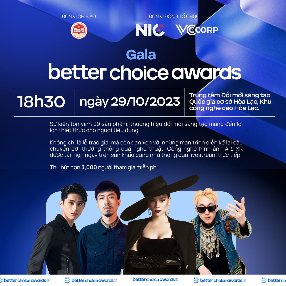 Gala Better Choice Awards 2023: Kết hợp độc đáo giữa công nghệ và nghệ thuật - Ảnh 3. Gala Better Choice Awards 2023: Kết hợp độc đáo giữa công nghệ và nghệ thuật - Ảnh 3.