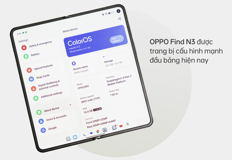 Đ&aacute;nh gi&aacute; OPPO Find N3: Ti&ecirc;u chuẩn mới của điện thoại m&agrave;n h&igrave;nh gập - Ảnh 15.