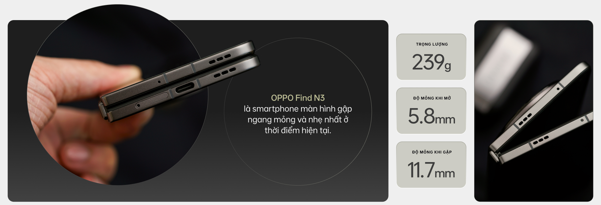 Đ&aacute;nh gi&aacute; OPPO Find N3: Ti&ecirc;u chuẩn mới của điện thoại m&agrave;n h&igrave;nh gập - Ảnh 4.