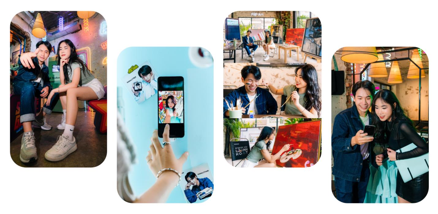 Smartphone gập Samsung Galaxy Z Flip5 - Ảnh 7. Smartphone gập Samsung Galaxy Z Flip5 - Ảnh 7.