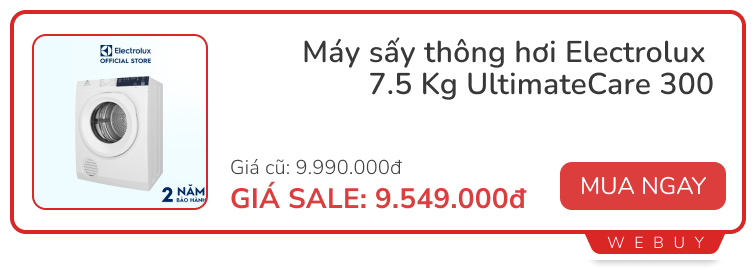 Thời điểm thích hợp để mua máy sấy quần áo: mẫu mã đa dạng, các hãng tung deal giảm giá sâu- Ảnh 4. Thời điểm thích hợp để mua máy sấy quần áo: mẫu mã đa dạng, các hãng tung deal giảm giá sâu- Ảnh 4.