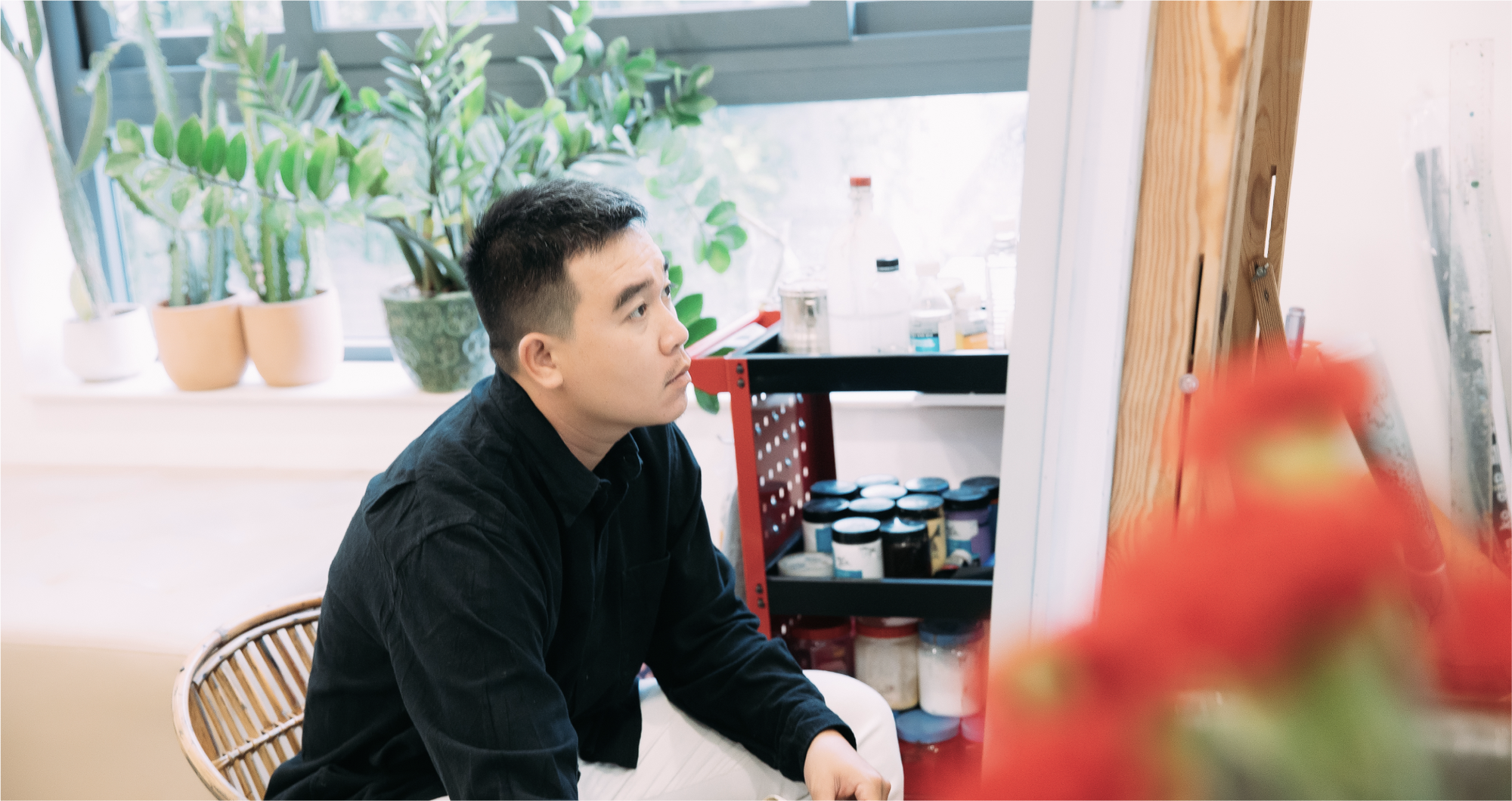 Hoạ sĩ Nguyễn Ngọc Liêm:Đời sống đã mệt mỏi, thì tranh phải tạo ra cái êm dịu để tự mình tận hưởng & đắm chìm- Ảnh 2. Hoạ sĩ Nguyễn Ngọc Liêm:Đời sống đã mệt mỏi, thì tranh phải tạo ra cái êm dịu để tự mình tận hưởng & đắm chìm- Ảnh 2.