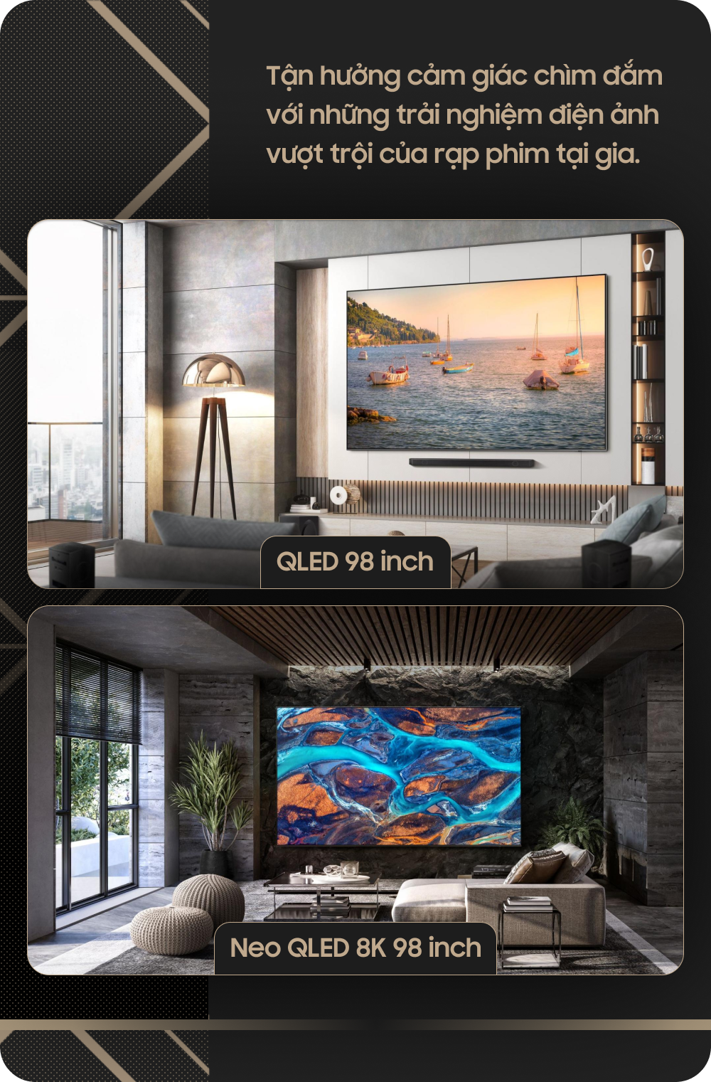"Dũng khí" giúp Samsung tự tin thương mại hóa TV kích cỡ 98 inch- Ảnh 3. "Dũng khí" giúp Samsung tự tin thương mại hóa TV kích cỡ 98 inch- Ảnh 3.