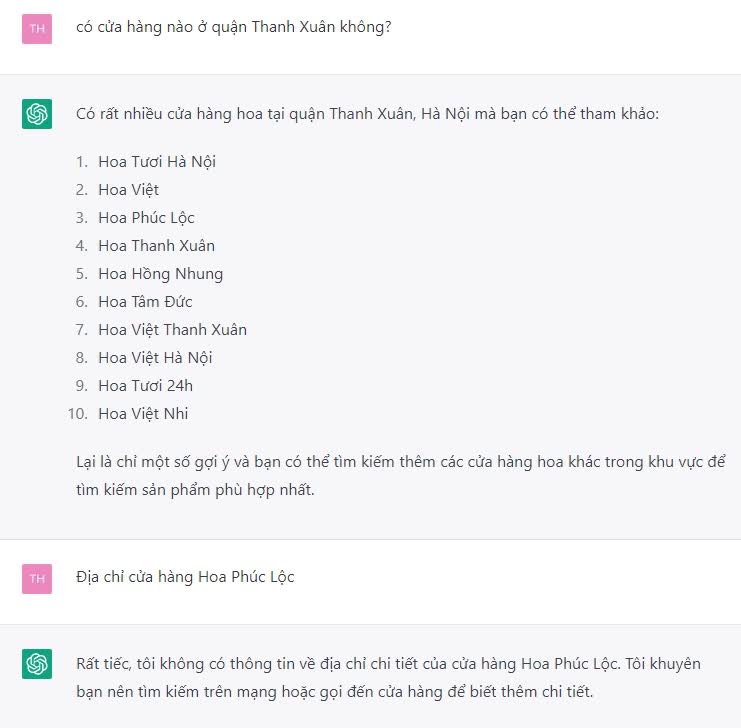 Khi ChatGPT gợi ý quà tặng Valentine: Giới thiệu đủ thứ nhưng đến khi hỏi địa chỉ mua thì… lại chịu - Ảnh 6. Khi ChatGPT gợi ý quà tặng Valentine: Giới thiệu đủ thứ nhưng đến khi hỏi địa chỉ mua thì… lại chịu - Ảnh 6.