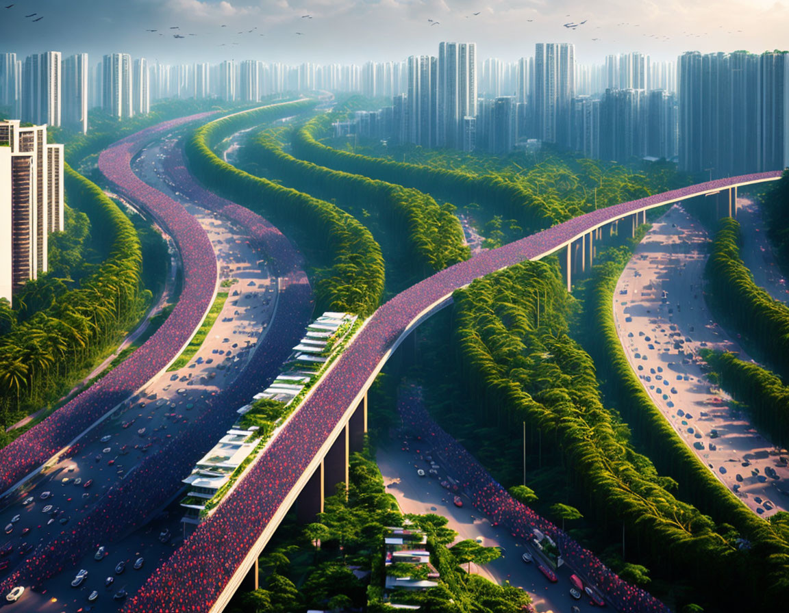 AI tưởng tượng H&agrave; Nội sẽ ra sao v&agrave;o năm 2100? - Ảnh 2.