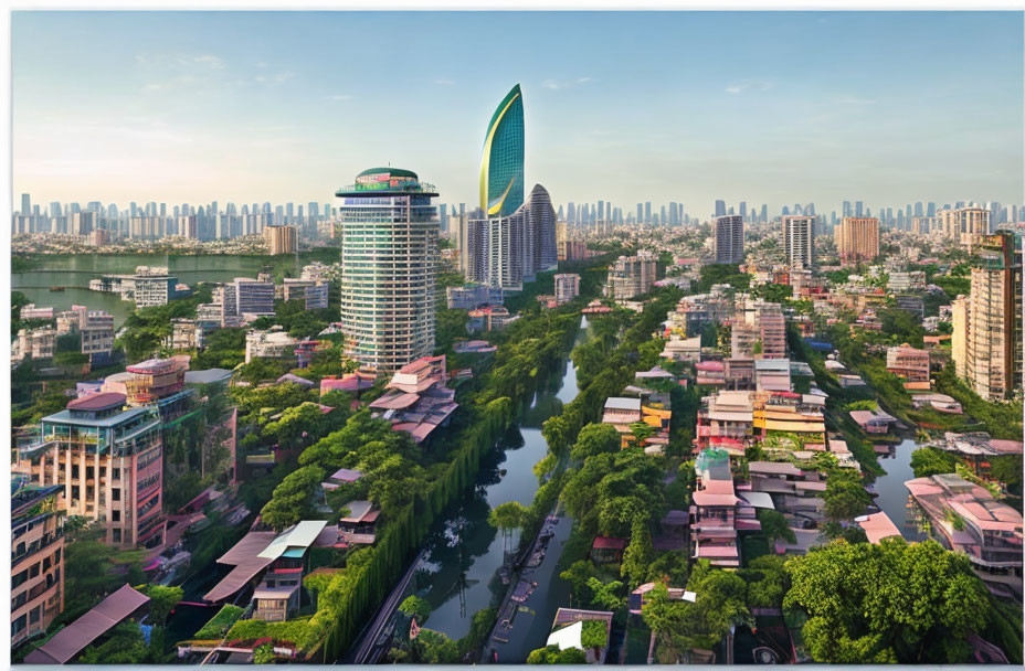 AI tưởng tượng H&agrave; Nội sẽ ra sao v&agrave;o năm 2100? - Ảnh 3.