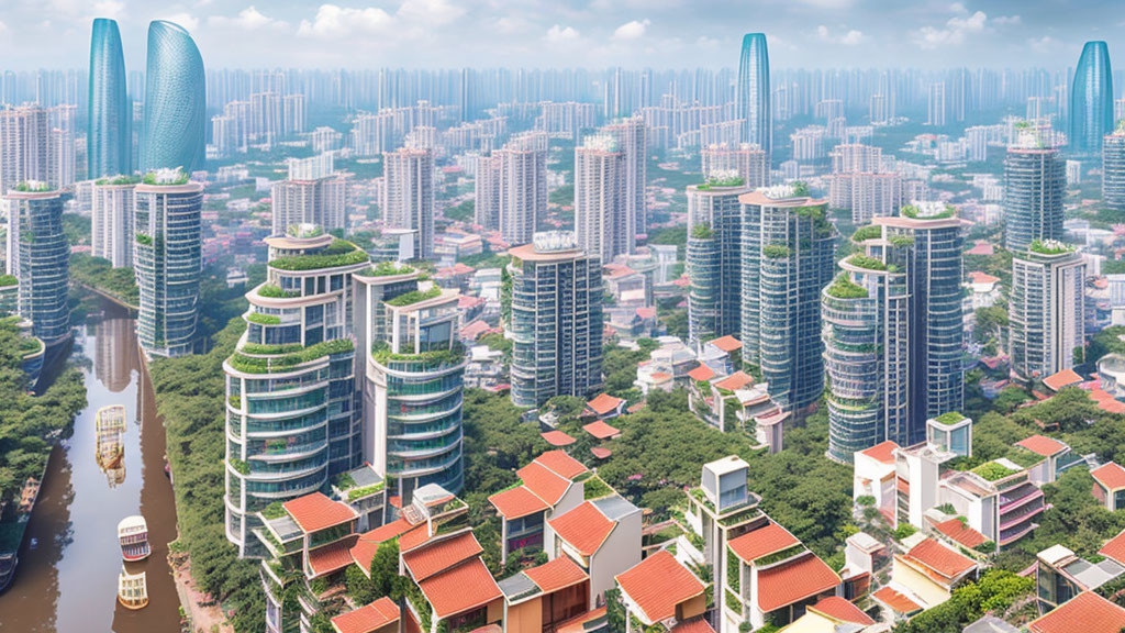 AI tưởng tượng H&agrave; Nội sẽ ra sao v&agrave;o năm 2100? - Ảnh 4.