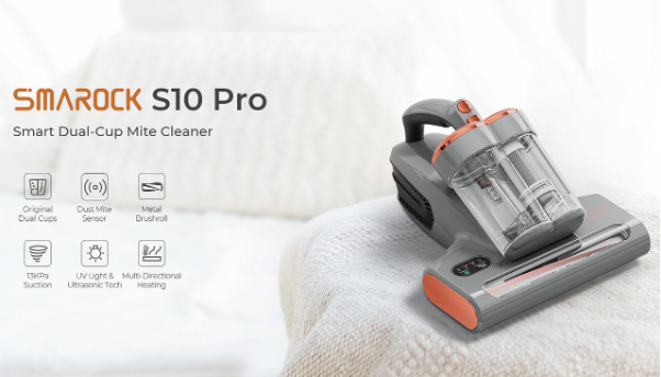 Máy hút đệm diệt khuẩn cầm tay Smarock S10 Pro sạch siêu sâu - Ảnh 1. Máy hút đệm diệt khuẩn cầm tay Smarock S10 Pro sạch siêu sâu - Ảnh 1.