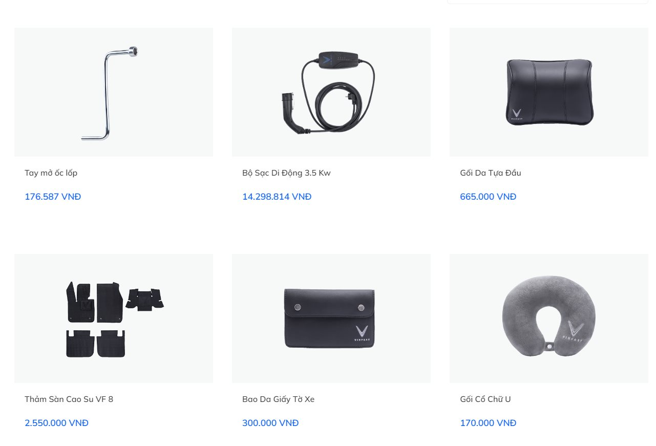 VinFast bất ngờ b&aacute;n th&ecirc;m phụ kiện &ocirc; t&ocirc;: 15 m&oacute;n đồ, gi&aacute; từ v&agrave;i trăm ngh&igrave;n đến hơn 14 triệu đ&ocirc;̀ng - Ảnh 2.