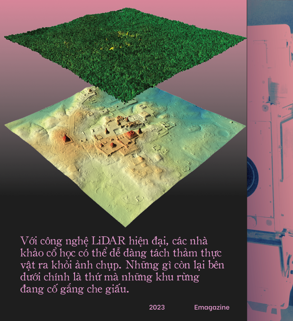 &Aacute;nh s&aacute;ng từ bầu trời chiếu rọi những t&agrave;n t&iacute;ch Maya cổ đại: Kim tự th&aacute;p, si&ecirc;u đ&ocirc; thị v&agrave; những con đường d&aacute;t v&agrave;ng dưới trăng - Ảnh 14.