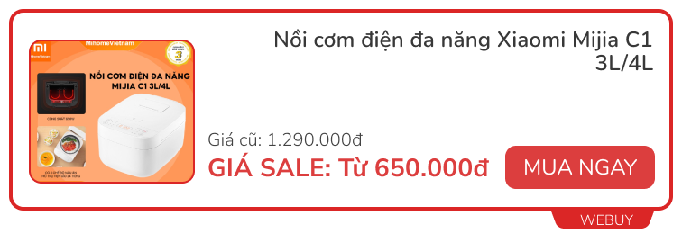 Đồ gia dụng Xiaomi lại sale đậm sát dịp lễ, nhiều món hè này nhà nào cũng cần - Ảnh 5. Đồ gia dụng Xiaomi lại sale đậm sát dịp lễ, nhiều món hè này nhà nào cũng cần - Ảnh 5.