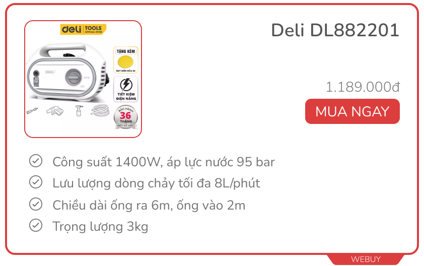 Máy xịt rửa xe mini dùng tại nhà giá chỉ từ vài trăm, nên mua hay không phải cân nhắc kĩ - Ảnh 7. Máy xịt rửa xe mini dùng tại nhà giá chỉ từ vài trăm, nên mua hay không phải cân nhắc kĩ - Ảnh 7.