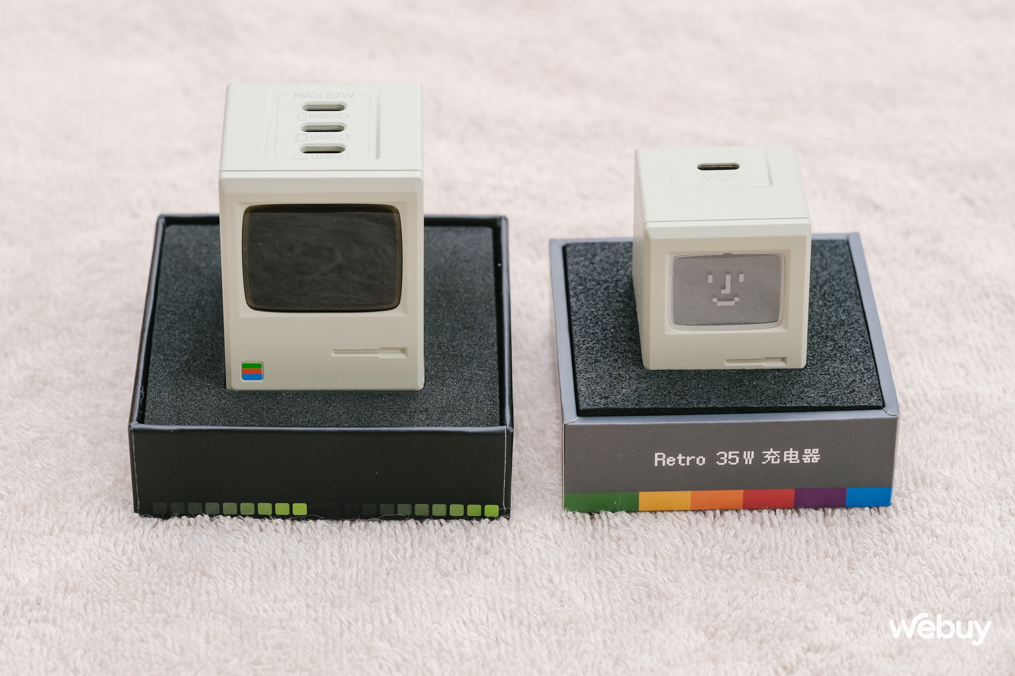 Sạc nhanh Retro thiết kế Macintosh cực đẹp: Công suất 67W, có cả màn hình hiển thị, giá 1,55 triệu đồng - Ảnh 4. Sạc nhanh Retro thiết kế Macintosh cực đẹp: Công suất 67W, có cả màn hình hiển thị, giá 1,55 triệu đồng - Ảnh 4.